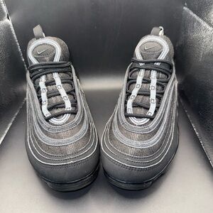 Size 6Y - Nike Air Vapormax 97 Triple Black, AQ2657-001, Clean, No Box, 8.5/10